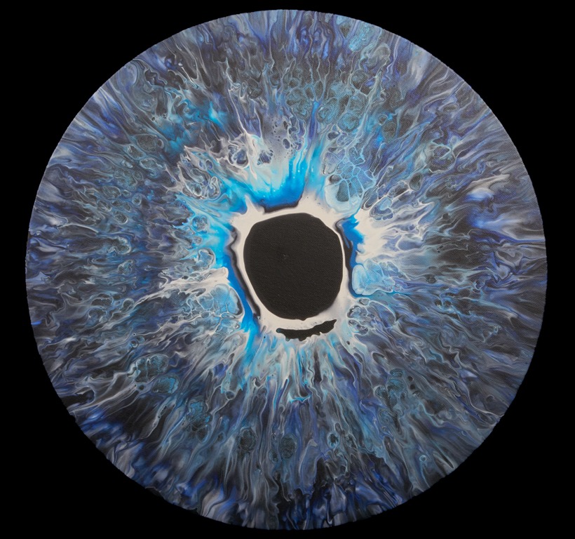 Acrylbild Blue Iris 2