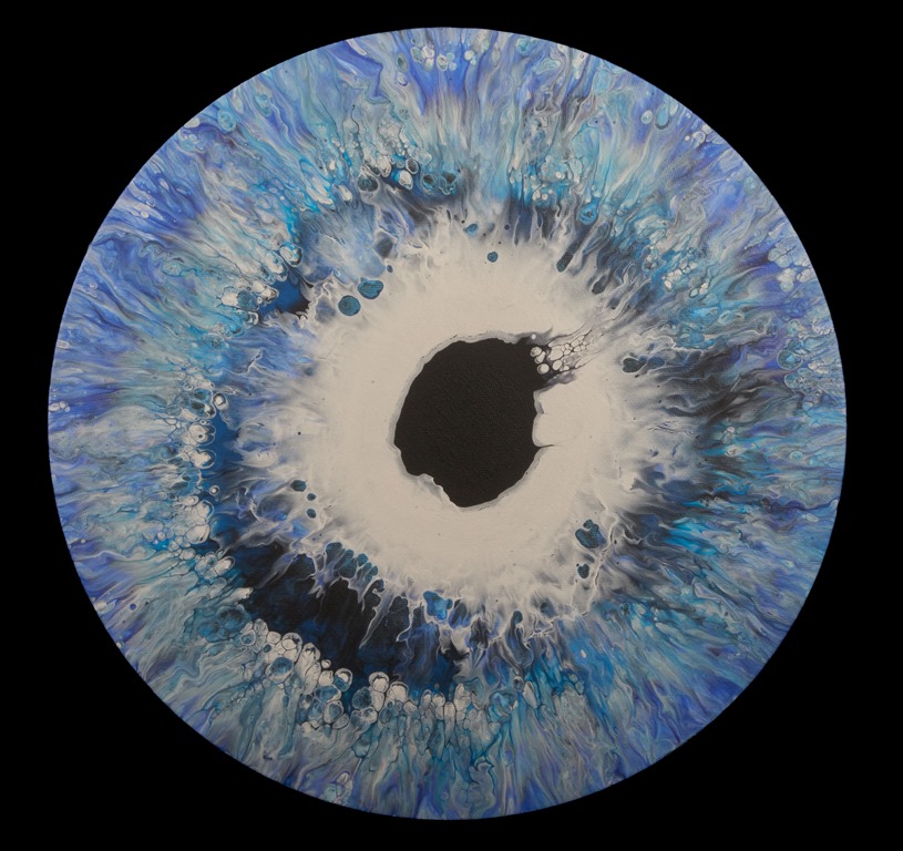 Acrylbild Blue Iris 1
